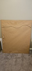 Large Modern Painting Architectural Maps III Vintage Alfred Russell 45″x38″