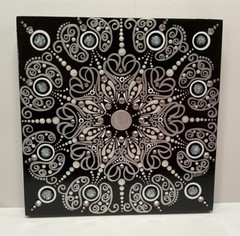 8” x 8” Silver Mandala Board – By JaDeL
