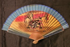 Vintage Spain Bullfighting Matador: Folding Hand Fan!