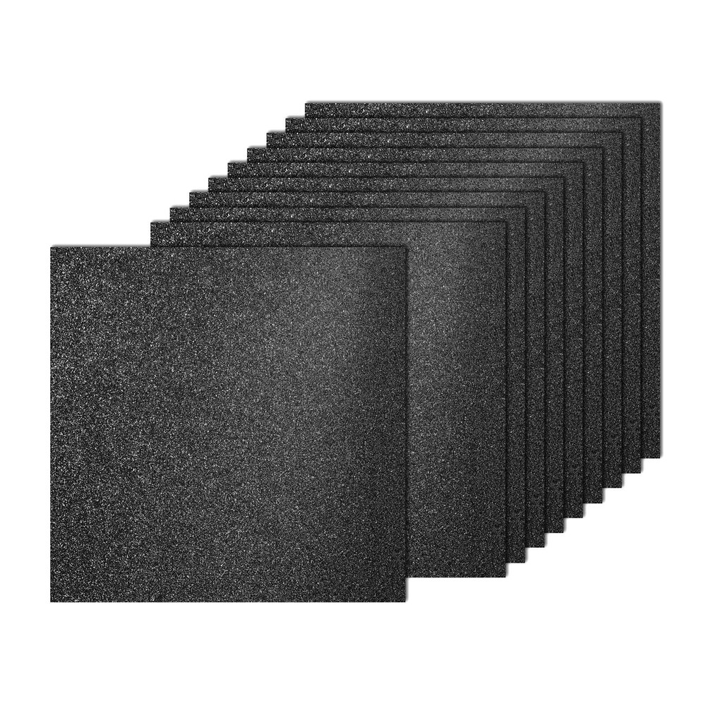 20 Sheets Black Glitter Cardboard Paper 12×12 Inch Glitter Paper Cardboard High G…