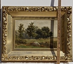 Original Framed Oil On Linen Landscape Painting by Albert Insley (1842-1937)