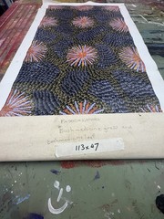Patricia Kamara 💕Aboriginal Art 113cm X 47cm COA Supplied PK36A