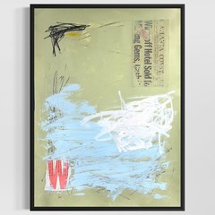 Original Mixed Media Abstract Modern Art Painting 18×24 „Unity W Atlanta“ Signed