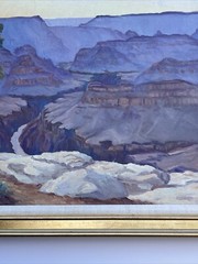 ANTIQUE LANDSCAPE PAINTING AMERICAN PLEIN AIR GRAND CANYON 1930’S RARE GARDNER