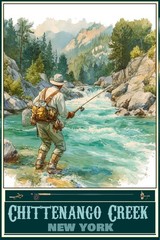 Wholesale Lot Of 10 Fishing Travel Posters All Diffrent Locations Can Resale