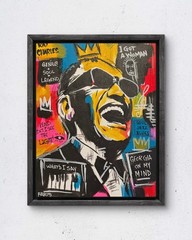 Faris Art-Ray Charles-11×14 Neo Expressionism Original Artwork on Canvas