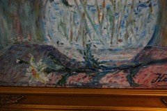 FRAMED SIGNED ORIGINAL OIL DAISIES DAISY FLOWERS A STILL LIFE ARTIST HECTO VIDAL