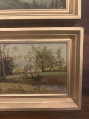5 Signed Early Mid-century Landscape Oil Paintings Wall Gallery/lot