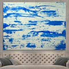 Pollock/Richter style Professional Painting 84”X62” (7 Foot) Abstract Modern XL