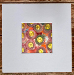Abstract Painting Original Acrylic Modern Art 8×8 Matted Jimarieart