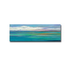Turquoise Day by Mary Johnston Gallery-Wrapped Canvas Giclee Art (16 in x 48 in)
