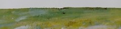 Southern Folk art 85 MILES TO ROCK CITY Painting Signed M.F 84 Cardboard 10×13