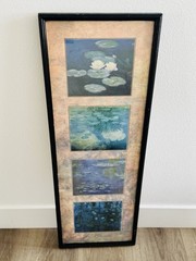 Claude Monet Water Lilies set of four panels 13*37inch