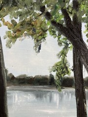 Landscape Oil On Canvas French School Frame: 55 X 72 Cm Artwork: 37 X 53.5 Cm