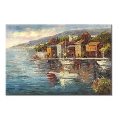 Mediterranean Canvas Wall Art – Italian Wall 36L“ x 24W“ Mediterranean wall art