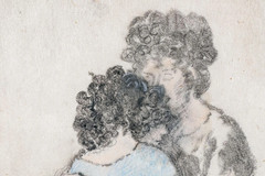 Raphael Soyer (1899–1987) Signed Monotype – „Couple Embracing“