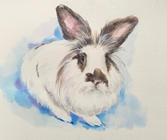 HAND-PAINTED CUSTOM PET PORTRAIT, cat portrait, dog portrait, gift for pet lover