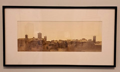 Jonathan Janson Framed & Signed Watercolor Painting Rome Italy Rooftops