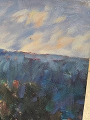 Lavender fields- painting 28″ X 22″ on canvas -Reproduction -REDUCED SHIPPING