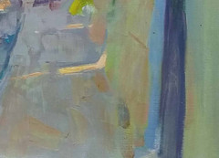 Oil painting Street Ukrainian painter Canvas Decor Unframed original landscape
