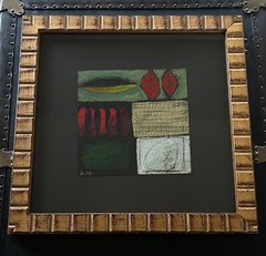 Vtg Modern Art by Scott Hile • 3 Paintings on Board & Framed for Neiman Marcus