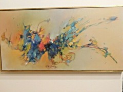 YANG HSING-SHENG (1938- ; China) LISTED ARTIST; ABSTRACT on Canvas; Signed