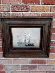 George E. Lee signed original oil painting Seafaring 20 x17