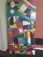 abstract paintings on canvas original 24 x 48 OOAK signed mixed media
