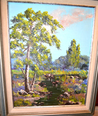 Beautiful large oil on board by California artist Thomas Fisk Goff (1890 – 1984)