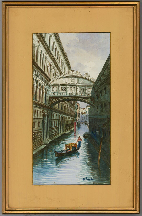 A. Boldenim – Signed Mid 20th Century Watercolour, Bridge of Sighs