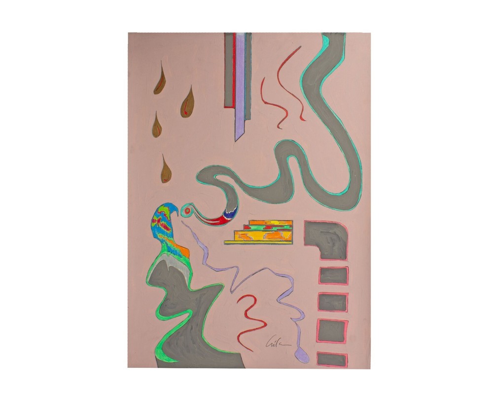 Harry Hilson Signed Abstract Mixed Media Painting