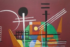 Fine unique painting – Abstract composition, signed Wassily Kandisnky, w COA