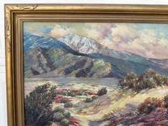 Frances Upson Young (1870 – 1950) Oil Painting The Edge of the Desert