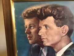 President JFK and RFK Signed Lithograph “Brothers”. Framed.