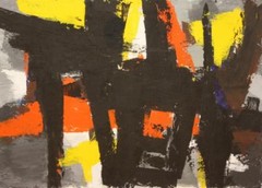 LOUISE L. WOODROOFE Original Painting, “Abstract“