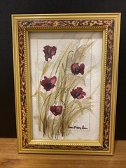 Watercolor Moments Poppy Flowers by Karen Mary Ann Signed 7″ x 5″
