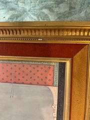Mughal Miniature painting of Erotic Scene in a Palace 10.5 by 12.5”