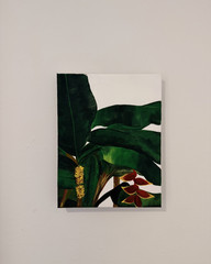 Banana Leaves & Heliconia Original Painting