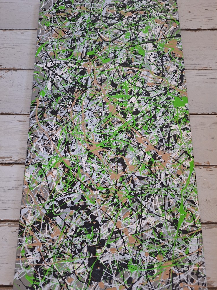 Original Abstract Action Painting Jackson Pollock style on canvas