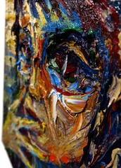 GIRL PORTRAIT OIL█PAINTING REALISM ART█SIGNED VINTAGE ORIGINAL OUTSIDER SCREAM A
