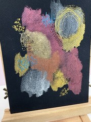 ACEO Original Art Abstract Signed 10 x 7 Inch Signed by Artist