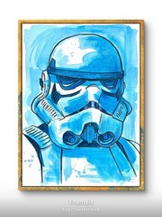 Original Stormtrooper 2 Painting By Alannah Dyer- Acrylic 9×12 in Star Wars Fan