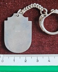 VINTAGE HAND MADE ENAMEL KEYCHAIN # OLYMPIC GAMES MELBOURNE AUSTRALIA 1956