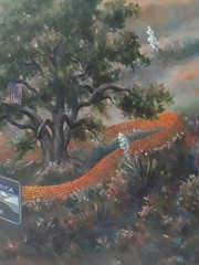 Original Watercolor on Canvas Signed Don Trout Santa Clarita New Development