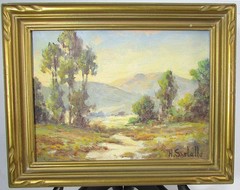 California Impressionist HERBERT SARTELLE 1885-55 Landscape Painting ▸Plein Air