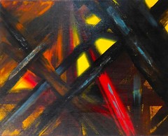 Original Abstract Painting Contemporary Art By Rain Crow