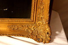 Vintage 1962 Oil Painting Man with the Golden Helmet Rembrandt Copy Gilt Frame