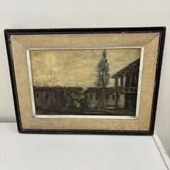 Handcrafted Cityscape Oil Painting „Framed Painting“ Timeless Small Artwork