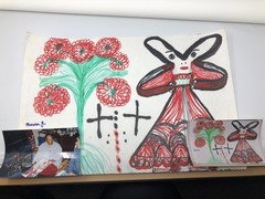 African American Florida Outsider Folk Artist Mama Johnson Painting 1918-2011