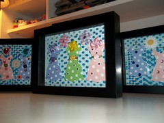 Flower Belt Dresses 6×8 Inches Framed Original Art Piece